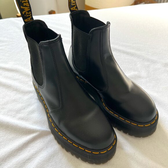 Dr. Martens Shoes - Doc Marten Black Leather Boots
